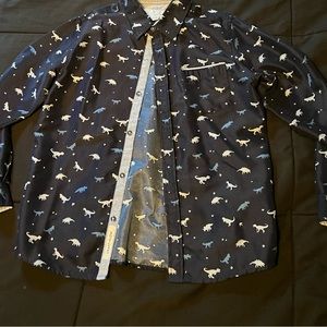 Boys Craft and Flow Dinosaur long sleeve Dress shirt